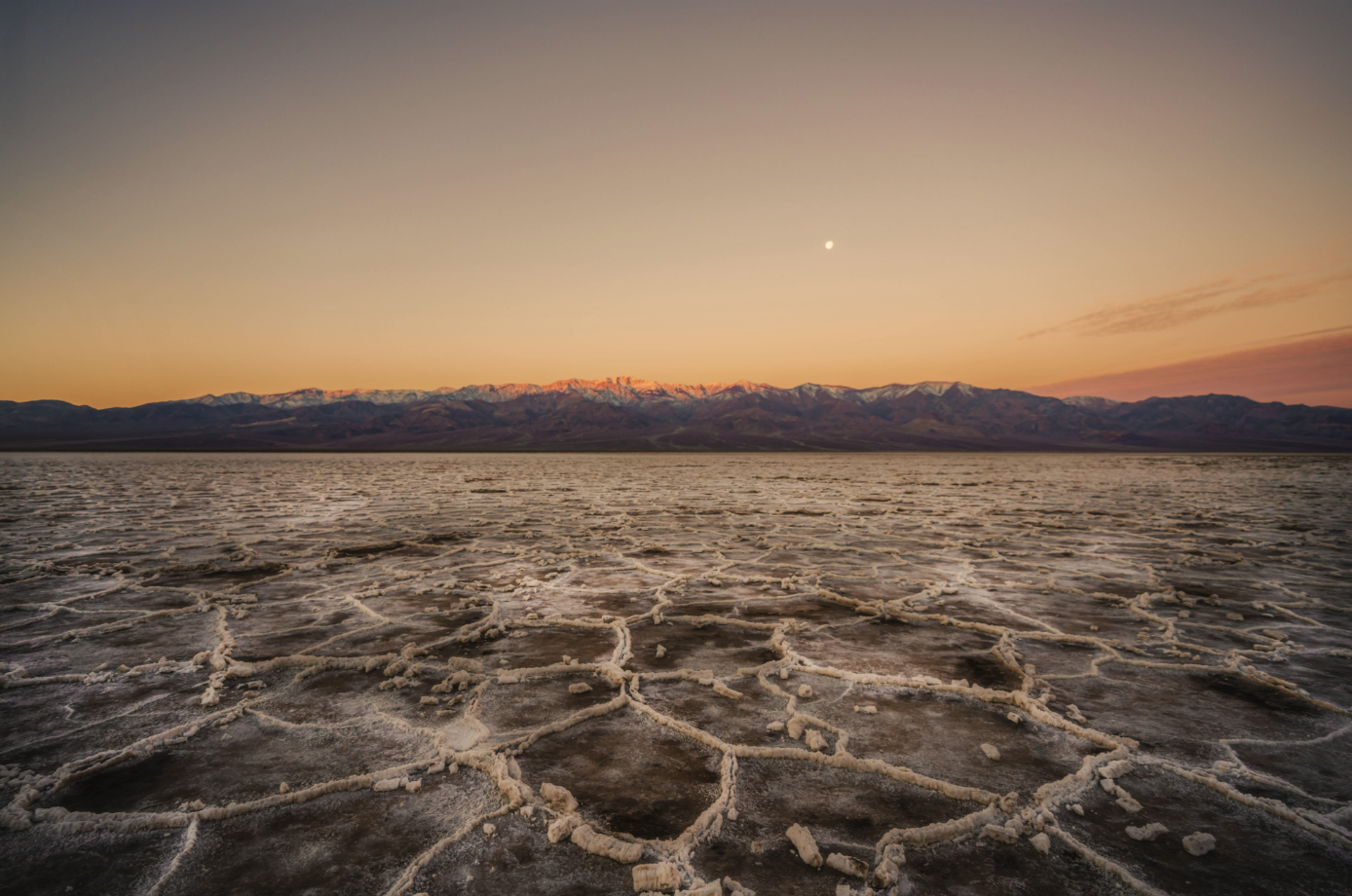 Badwater Basin at Death Valley National Park. Photography by California Travel Escapes.